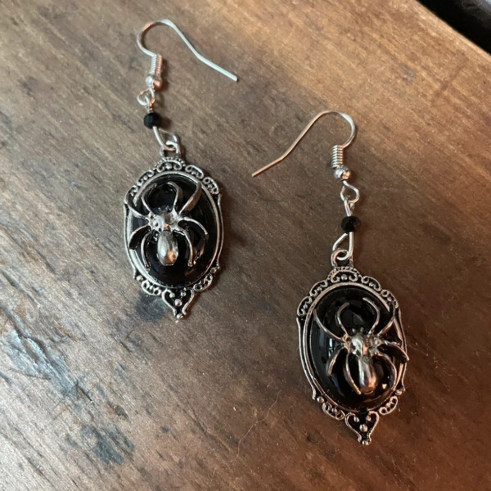 Halloween Spider Earrings